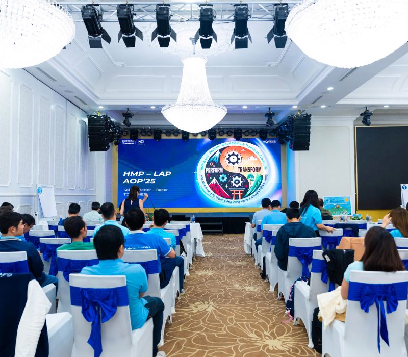 Corporate meeting with gala event