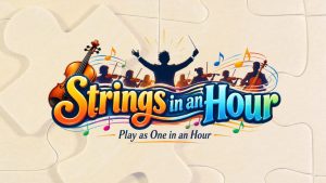 Strings in an Hour logo